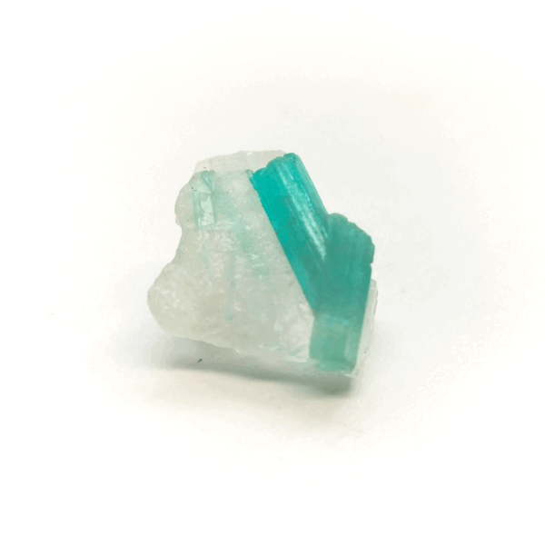 Quarzo con tormalina paraiba 1,09g