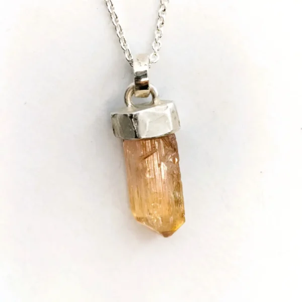 Imperial topaz pendant